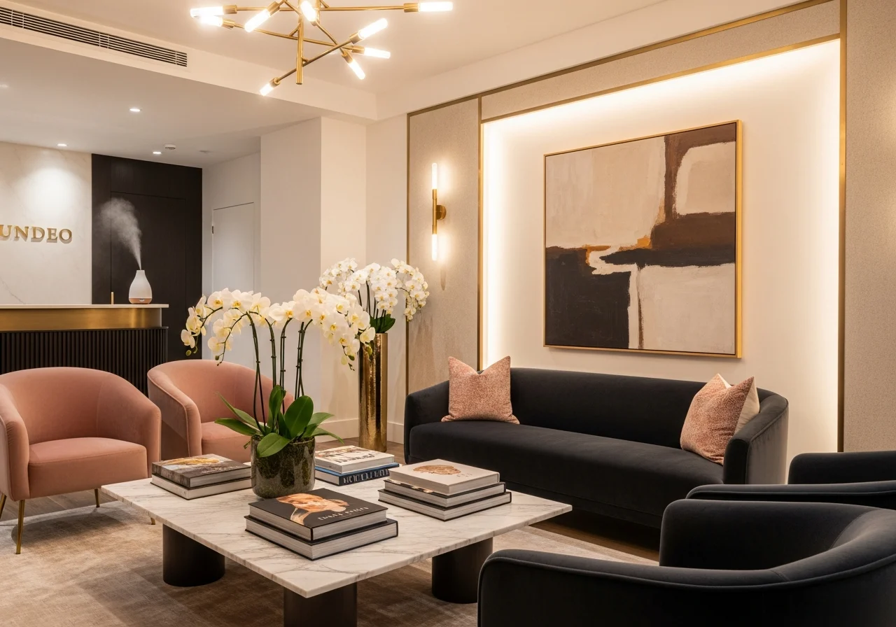 Luxury Aesthetic Clinics Social Spaces